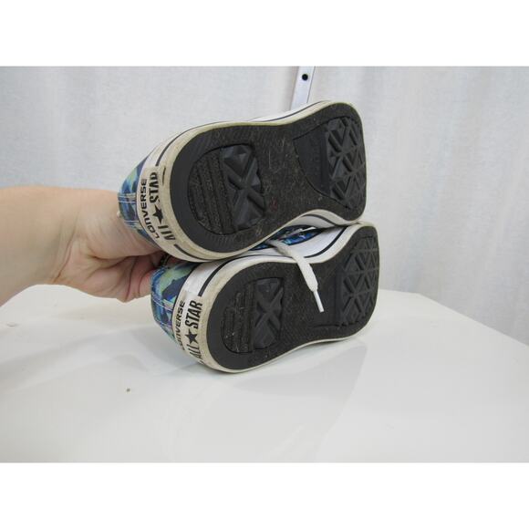 Converse Chuck Taylor All-Star Photo Real Low-Top Sneakers Blue Geometric US 9 - Picture 10 of 13